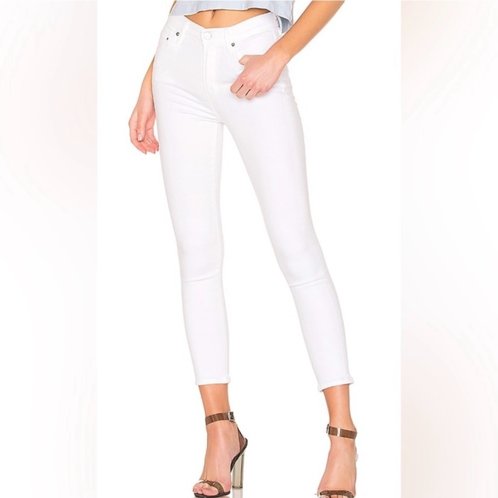 Citizens Of Humanity White Rocket Crop Skinny Jean